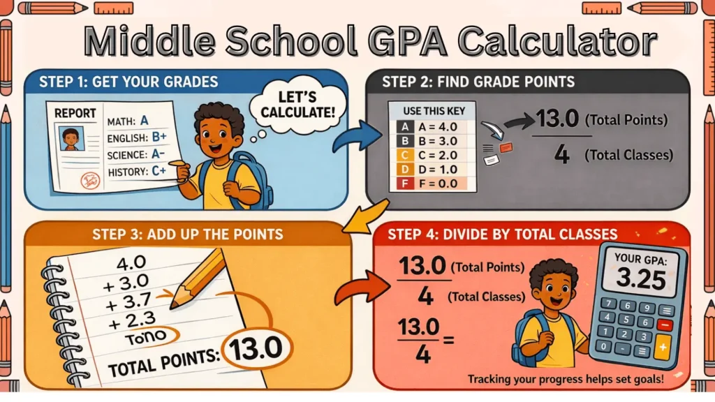 middle school gpa calculator